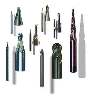 CNC metal cutting routers, end-mills and engraving tools