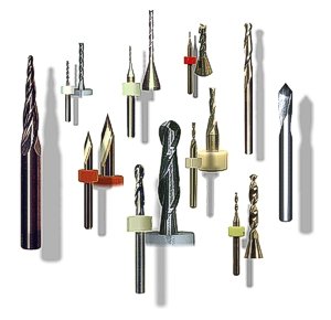 CNC woodworking routers, end-mills and engraving tools