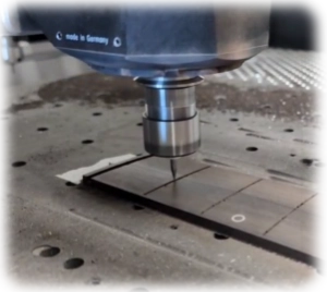 Fret slotting scribed path